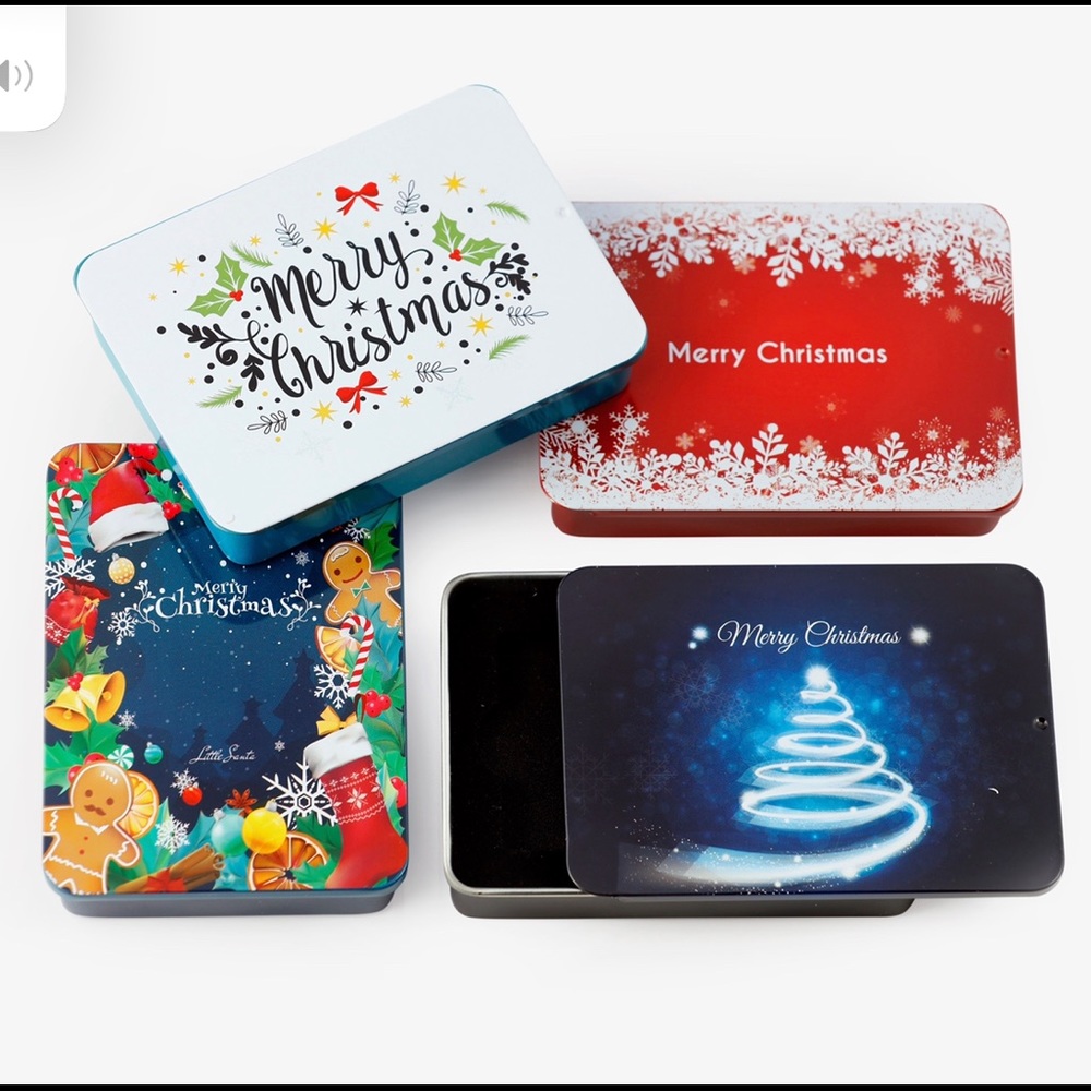 Christmas Holiday gift cards holders set of 4
